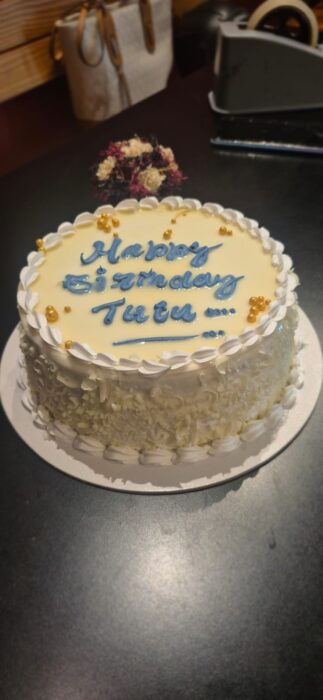 White Chocolate Truffle Cake